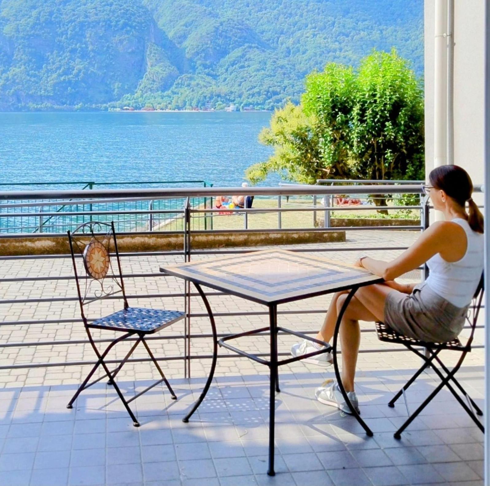 Lake Como Casa La Rosa Abbadia Lariana Eksteriør billede